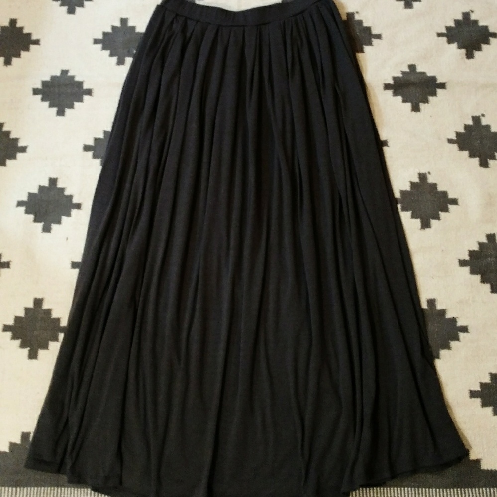 Gray Maxi Skirt
